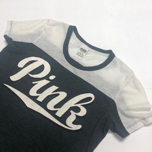VS Pink Gray Colorblock "Pink" Tee